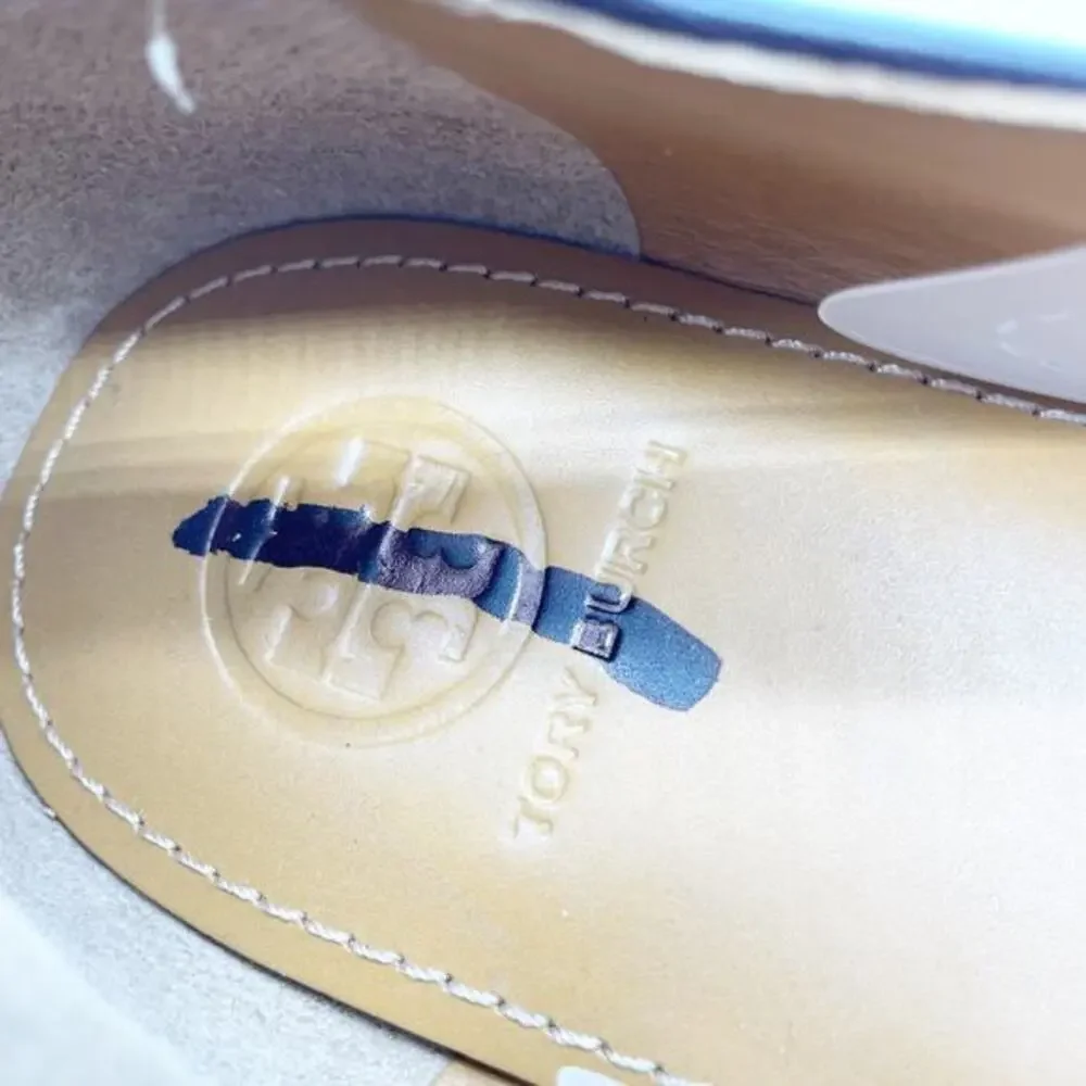 Tory Burch Women's Benton Apron Toe Loafers Flats Brown Shoes Size 6.5‎